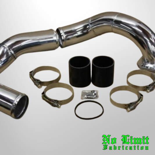 No Limit Fabrication 6.4 Power Stroke Cold Side Intercooler Pipe and Elbow (Aluminium)
